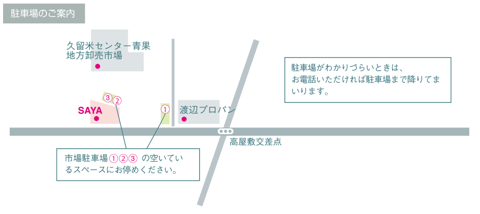 駐車場のご案内